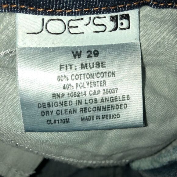 Joe’s jeans, Muse, size 29. Medium blue with factory fading. - Picture 10 of 10